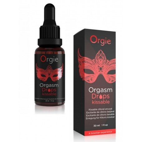 Lubrificante stimolante commestibile per il clitoride orgasm drops kissable gocce