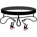 Tanga con pinze vaginali e perle Pearl String with Silicone Clamps